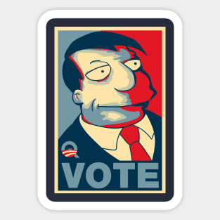 Vote Quimby! Sticker